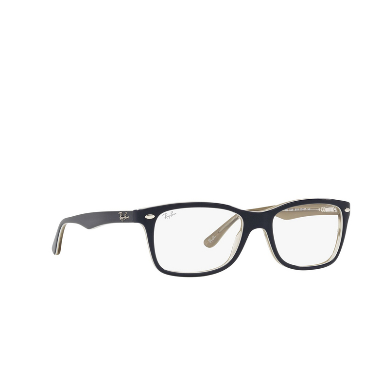 Ray-Ban RX5228 Eyeglasses 8119 blue on transparent light brown - 2/4