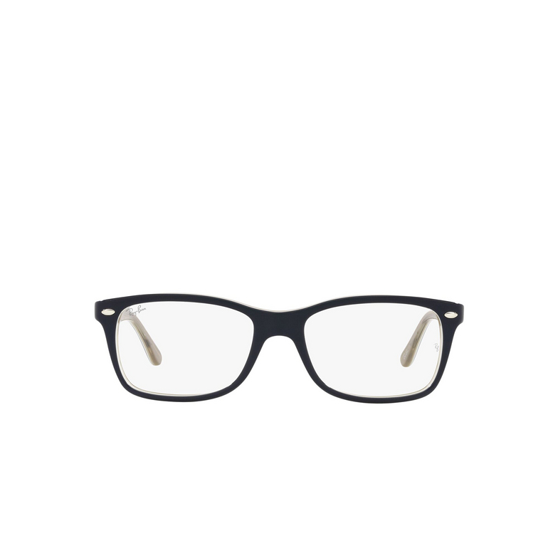 Ray-Ban RX5228 Eyeglasses 8119 blue on transparent light brown - 1/4
