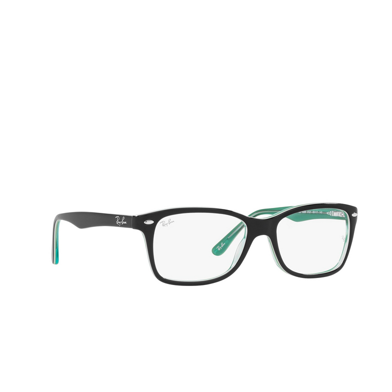 Ray-Ban RX5228 Korrektionsbrillen 8121 black on transparent green - 2/4