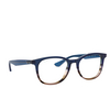 Ray-Ban RX5356 Eyeglasses 5765 gradient grey on stripped grey - product thumbnail 2/4