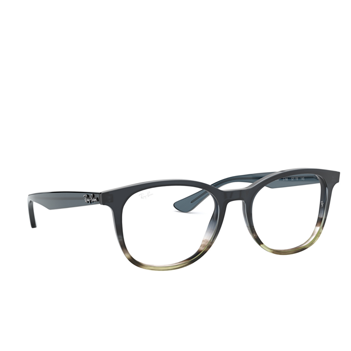 Ray-Ban RX5356 Eyeglasses 5766 GRADIENT GREY ON STRIPPED GREY - product thumbnail 2/4