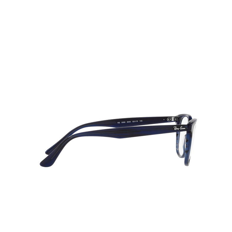 Ray-Ban RX5356 Eyeglasses 8053 striped blue - 3/4