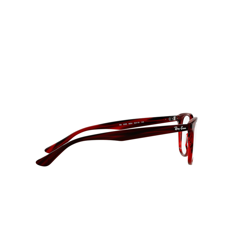 Ray-Ban RX5356 Eyeglasses 8054 striped red - 3/4