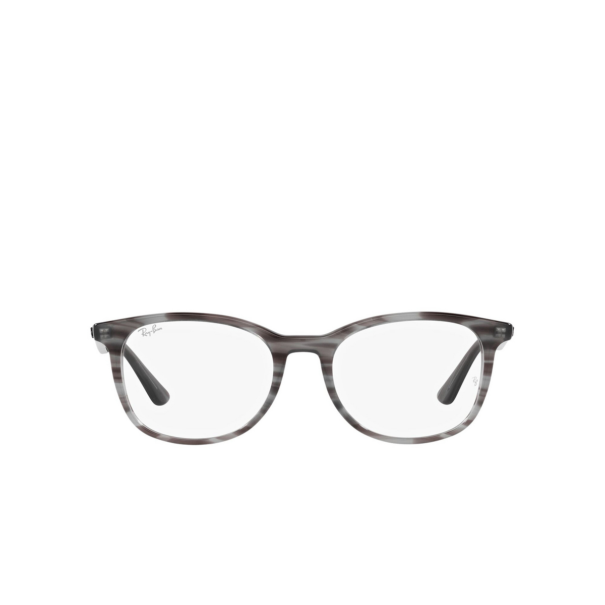 Ray-Ban® Square Eyeglasses: RX5356 color Striped Grey 8055 - 1/3.
