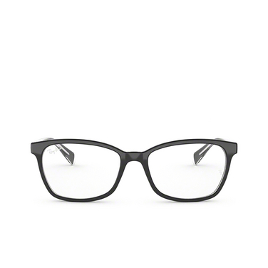Gafas graduadas Ray-Ban RX5362 2034 top black on transparent - Vista delantera