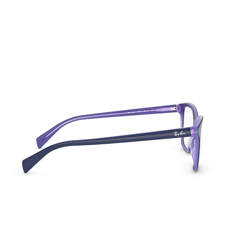 Ray-Ban RX5362 Eyeglasses 5776 top blue/lt blue/transp violet - 3/4