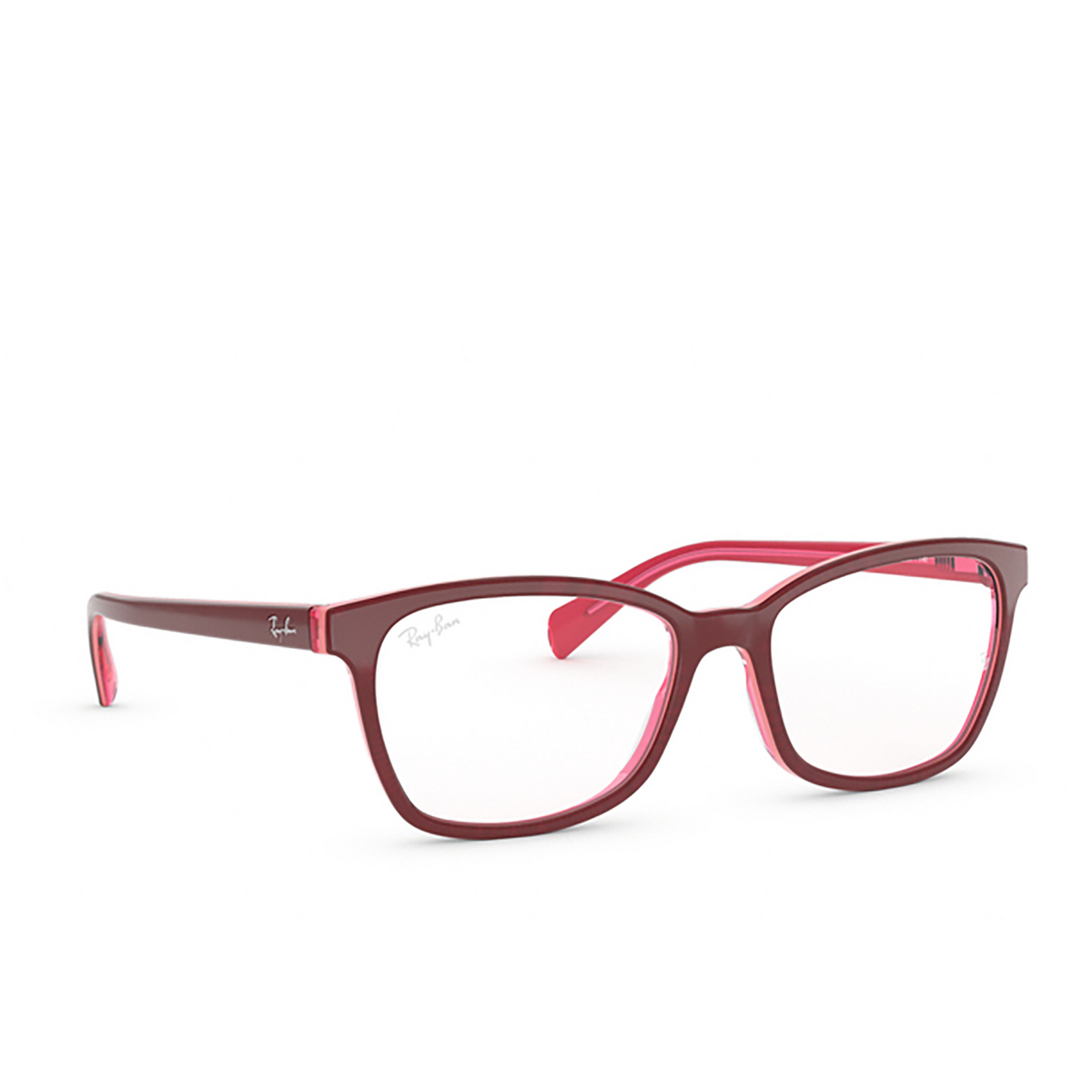 Ray-Ban RX5362 Eyeglasses 5777 TOP FUXIA/PINK/FUXIA TRANSP - three-quarters view