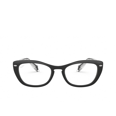 Gafas graduadas Ray-Ban RX5366 2034 top black on transparent - Vista delantera