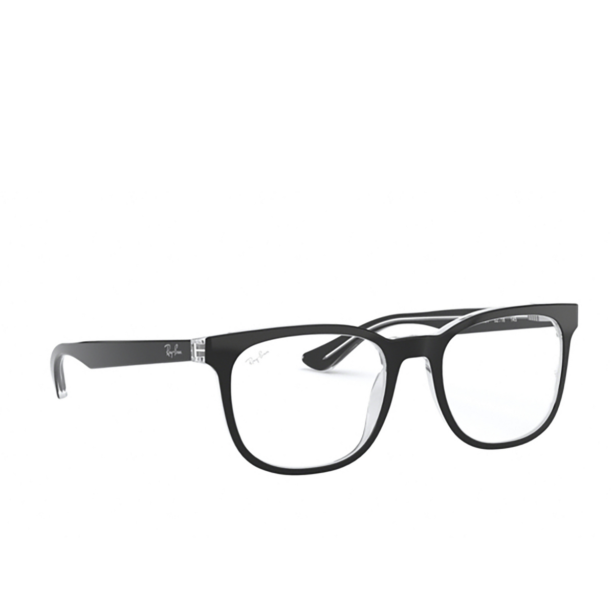 Ray-Ban RX5369 Eyeglasses 2034 TOP BLACK ON TRANSPARENT - product thumbnail 2/4