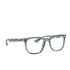 Ray-Ban RX5369 Korrektionsbrillen 5750 stripped blue / grey - Produkt-Miniaturansicht 2/7