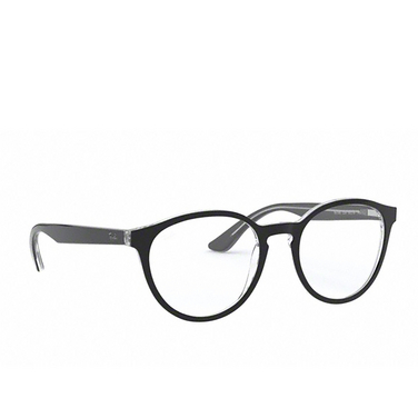 Ray-Ban RX5380 Eyeglasses 2034 black on transparent - three-quarters view