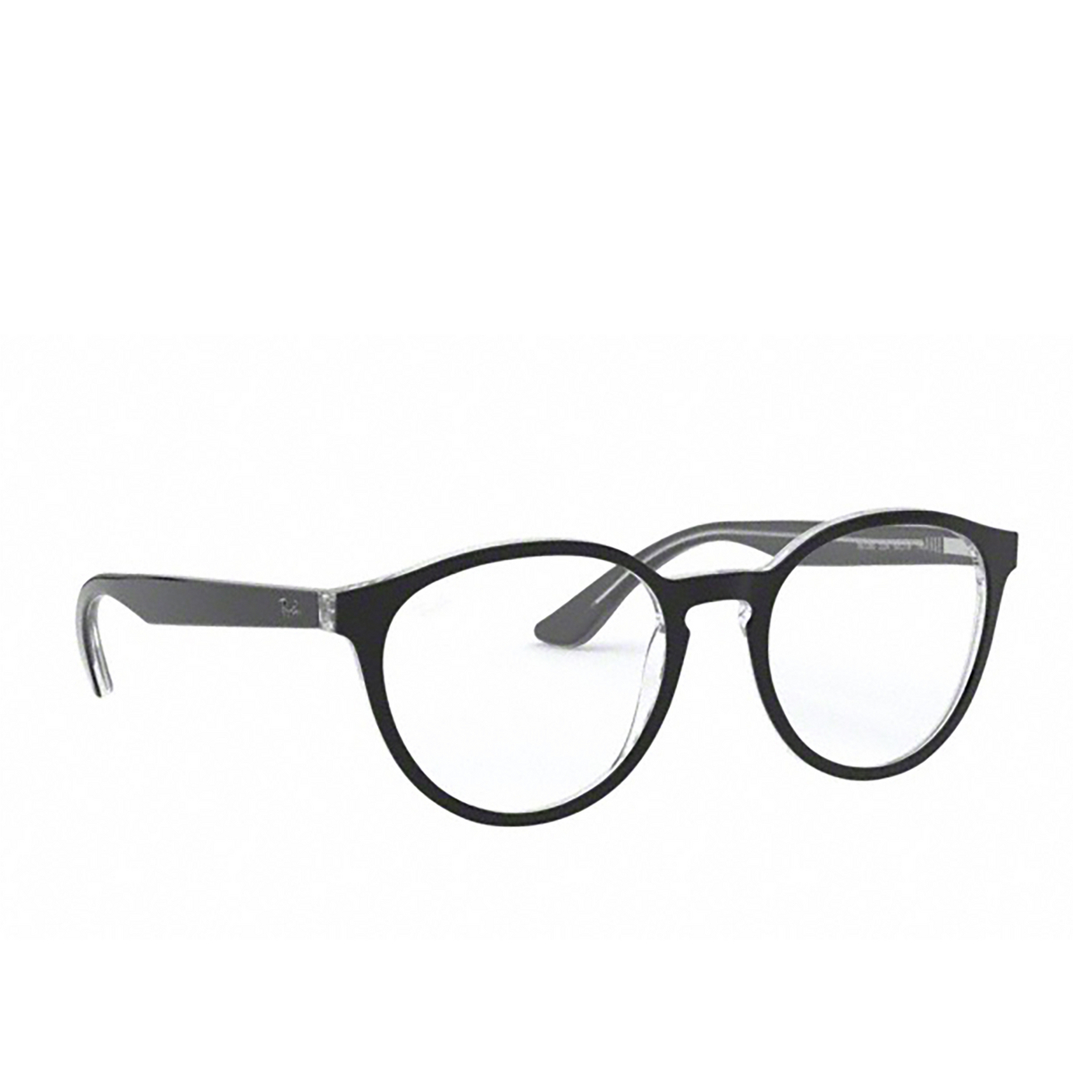 Ray-Ban® Round Eyeglasses: RX5380 color Black On Transparent 2034 - product thumbnail 2/3.