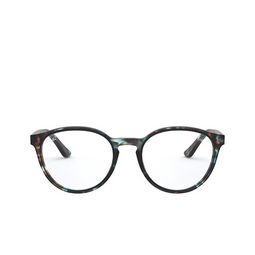 Ray-Ban® Round Eyeglasses: RX5380 color Havana Opal Light Blue 5949.