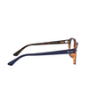 Ray-Ban® Square Eyeglasses: RX5382 color Top Blue On Havana Red 5910 - product thumbnail 3/3.