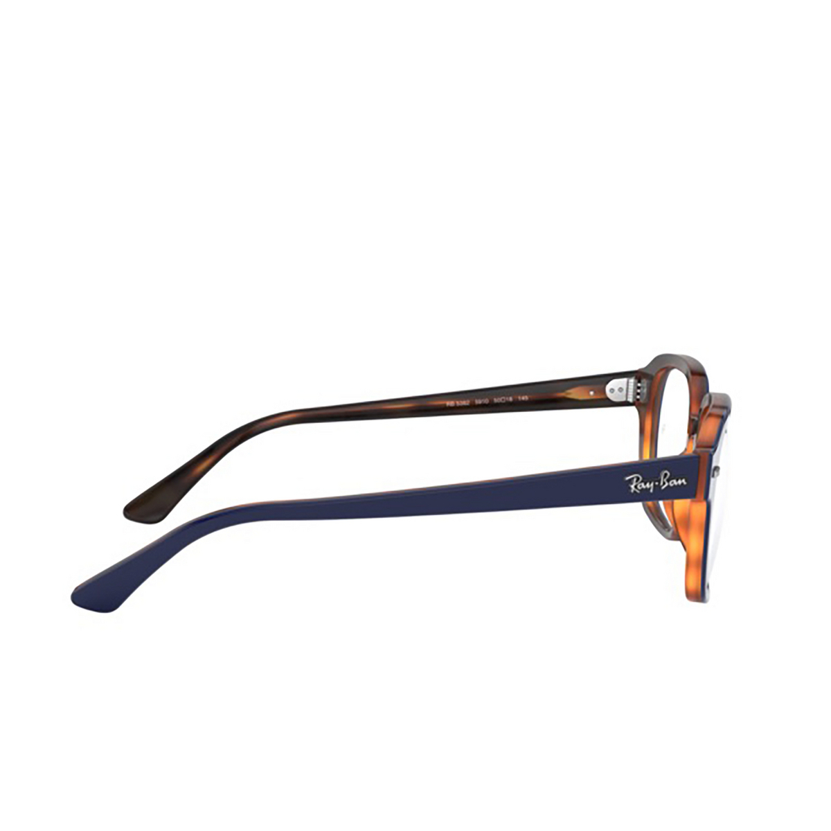 Ray-Ban® Square Eyeglasses: RX5382 color Top Blue On Havana Red 5910 - 3/3.