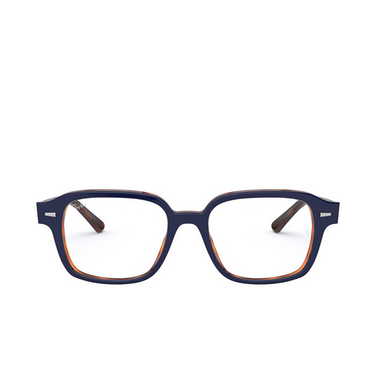 Ray-Ban RX5382 Eyeglasses 5910 top blue on havana red - front view