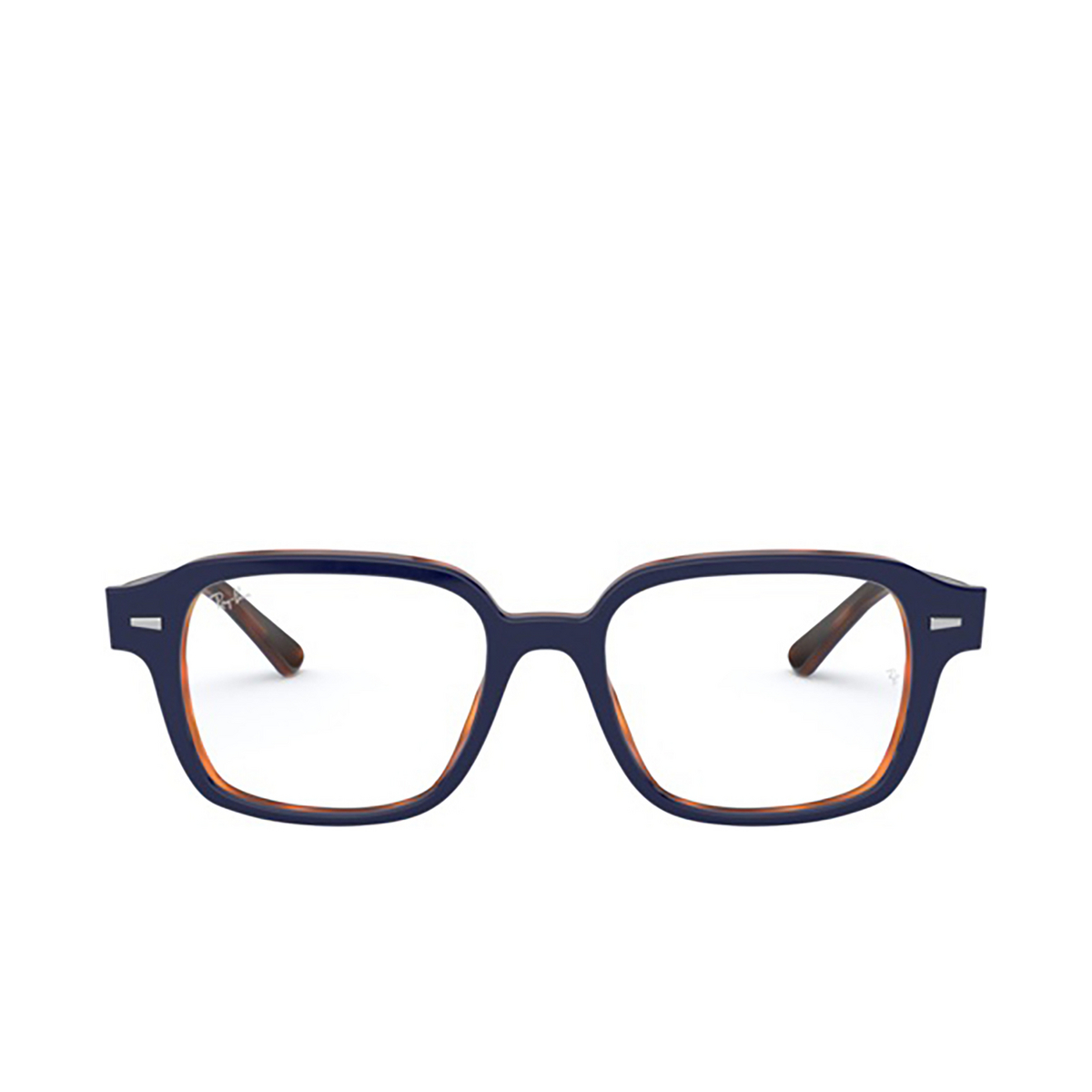 Ray-Ban® Square Eyeglasses: RX5382 color Top Blue On Havana Red 5910 - 1/3.