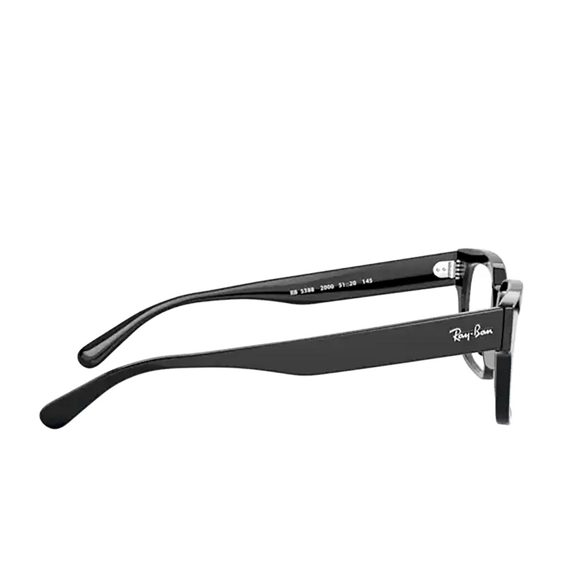 Ray-Ban® Square Eyeglasses: RX5388 color Black 2000 - 3/3.