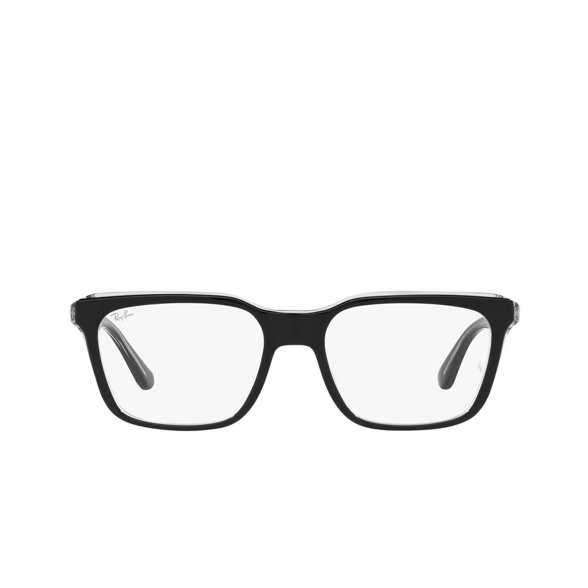 Ray-Ban RX5391 Eyeglasses 2034 Black on Transparent - front view