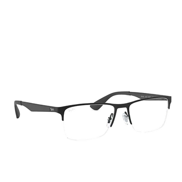 Ray-Ban RX6335 Eyeglasses 2503 matte black - three-quarters view