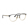 Ray-Ban RX6375 Eyeglasses 3051 matt black on rubber gold - product thumbnail 2/4