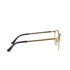 Ray-Ban RX6375 Eyeglasses 3051 matt black on rubber gold - product thumbnail 3/4