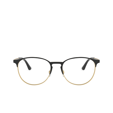 Ray-Ban RX6375 Eyeglasses 3051 matt black on rubber gold - front view