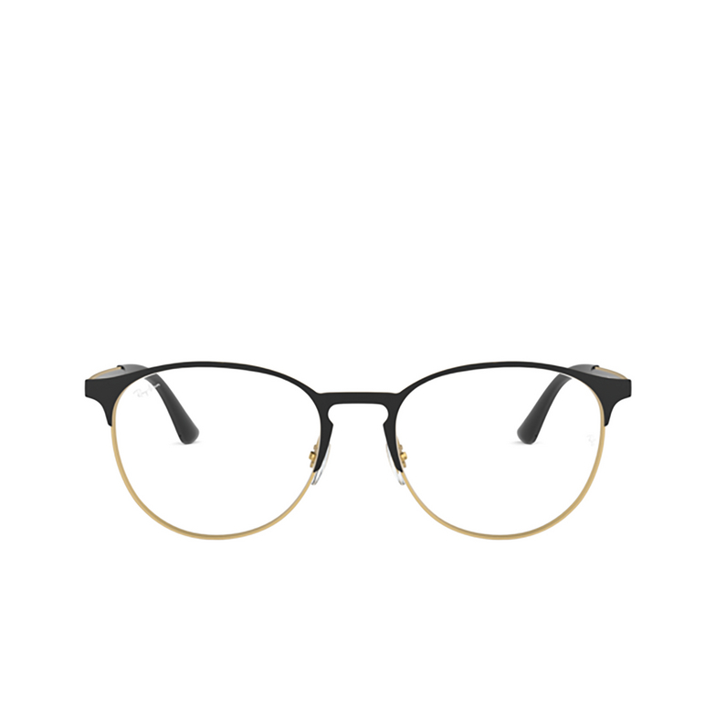 Ray-Ban RX6375 Eyeglasses 3051 matt black on rubber gold - 1/4