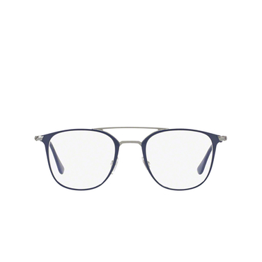 Ray-Ban RX6377 Korrektionsbrillen 2906 gunmetal / shiny blue - Vorderansicht
