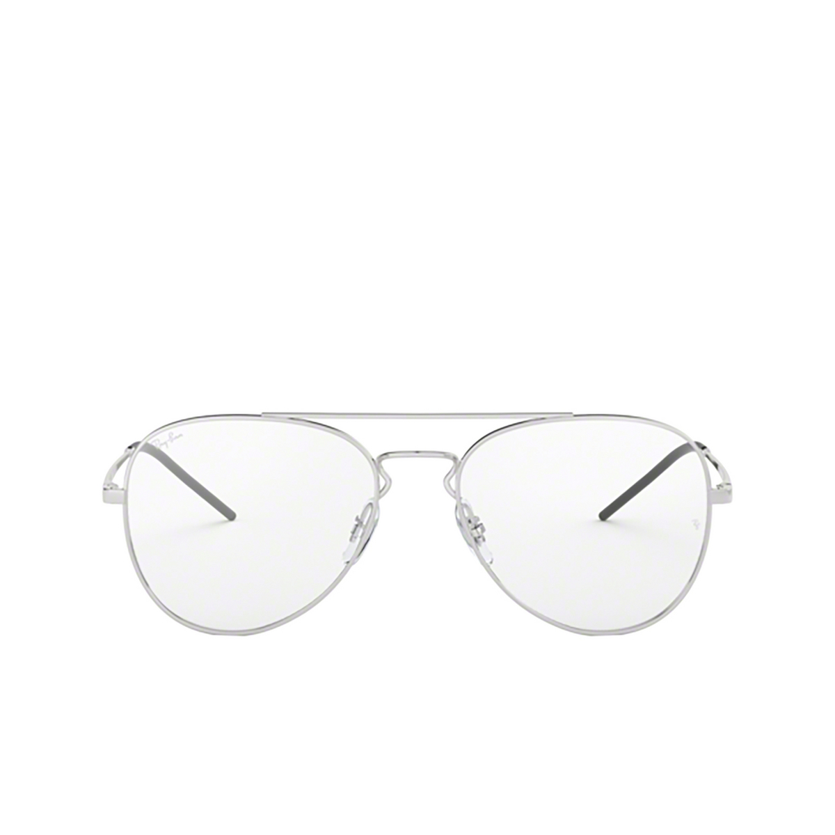 Ray-Ban® Aviator Eyeglasses: RX6413 color Silver 2501 - front view.