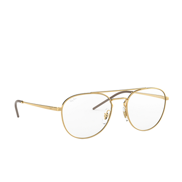 Ray-Ban RX6414 Eyeglasses 2500 gold - three-quarters view