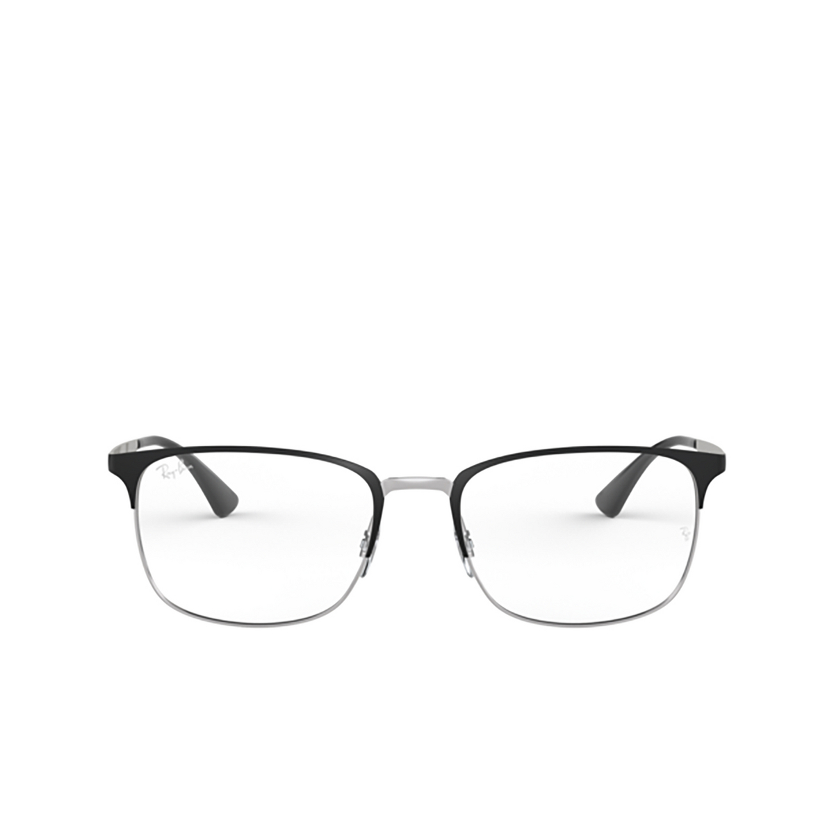 Ray-Ban RX6421 Eyeglasses 2997 SILVER ON TOP MATTE BLACK - 1/4