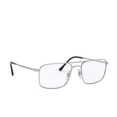 Ray-Ban RX6434 Korrektionsbrillen 2501 silver - Dreiviertelansicht