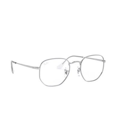 Ray-Ban RX6448 Eyeglasses 2501 silver - three-quarters view