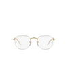 Ray-Ban RX6448 Eyeglasses 3104 white on legend gold - product thumbnail 1/4