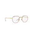 Ray-Ban RX6448 Eyeglasses 3106 red on legend gold - product thumbnail 2/4