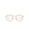 Ray-Ban RX6448 Eyeglasses 3106 red on legend gold - product thumbnail 1/4