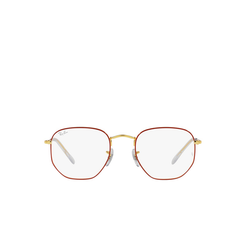 Ray-Ban RX6448 Eyeglasses 3106 red on legend gold - 1/4