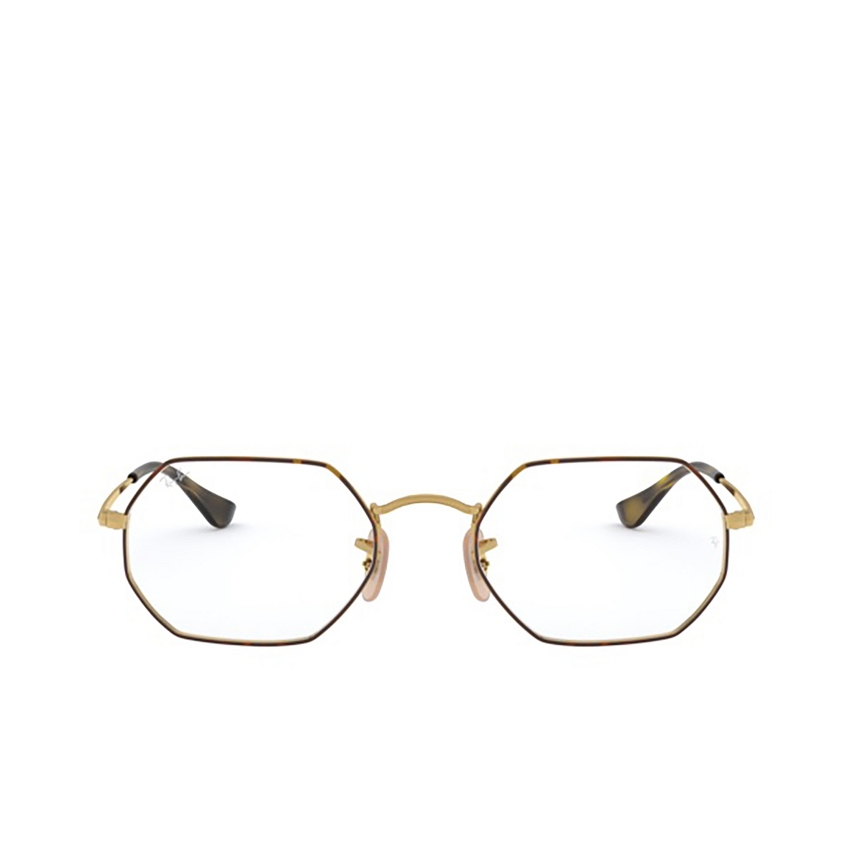 Ray-Ban® Irregular Eyeglasses: RX6456 color Havana On Arista 2945 - 1/3.