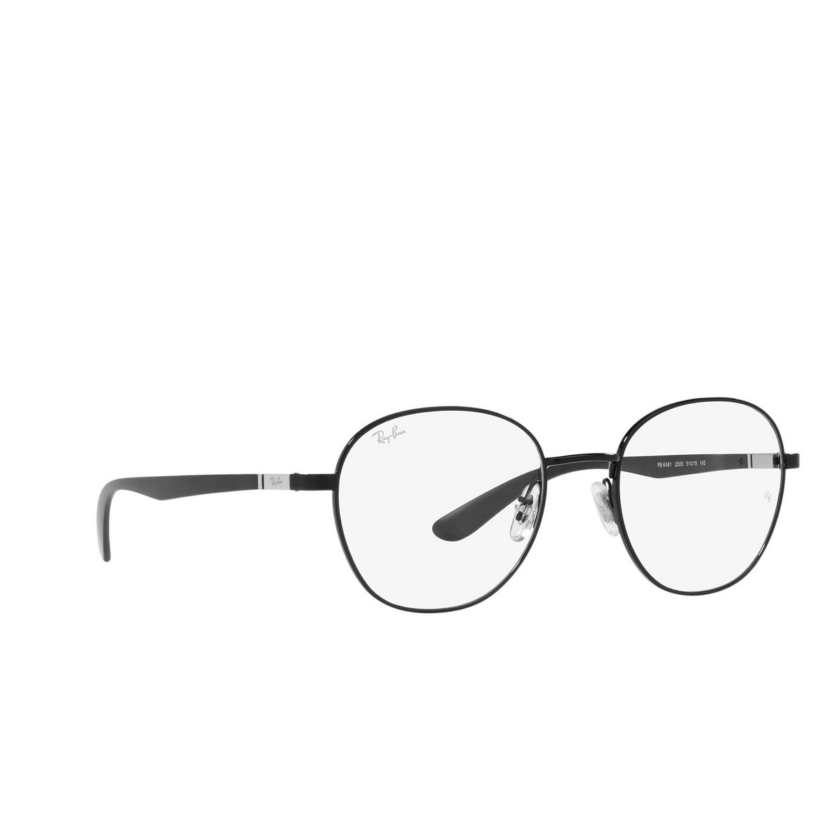 Ray-Ban® Square Eyeglasses: RX6461 color Black 2509 - 2/3.
