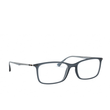 Ray-Ban RX7031 Korrektionsbrillen 5400 demigloss dark blue - Dreiviertelansicht