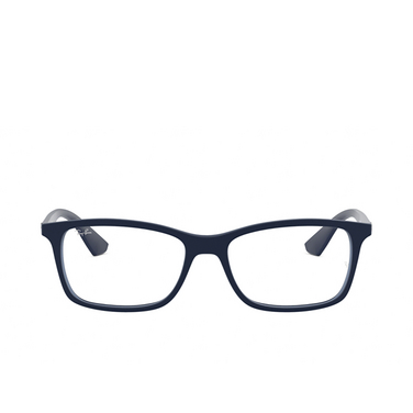 Ray-Ban RX7047 Eyeglasses 5450 matte transparent blue - front view