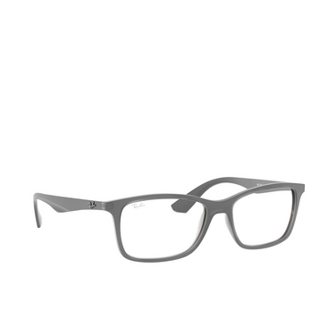 Ray-Ban RX7047 Eyeglasses 5482 matte transparent grey - three-quarters view
