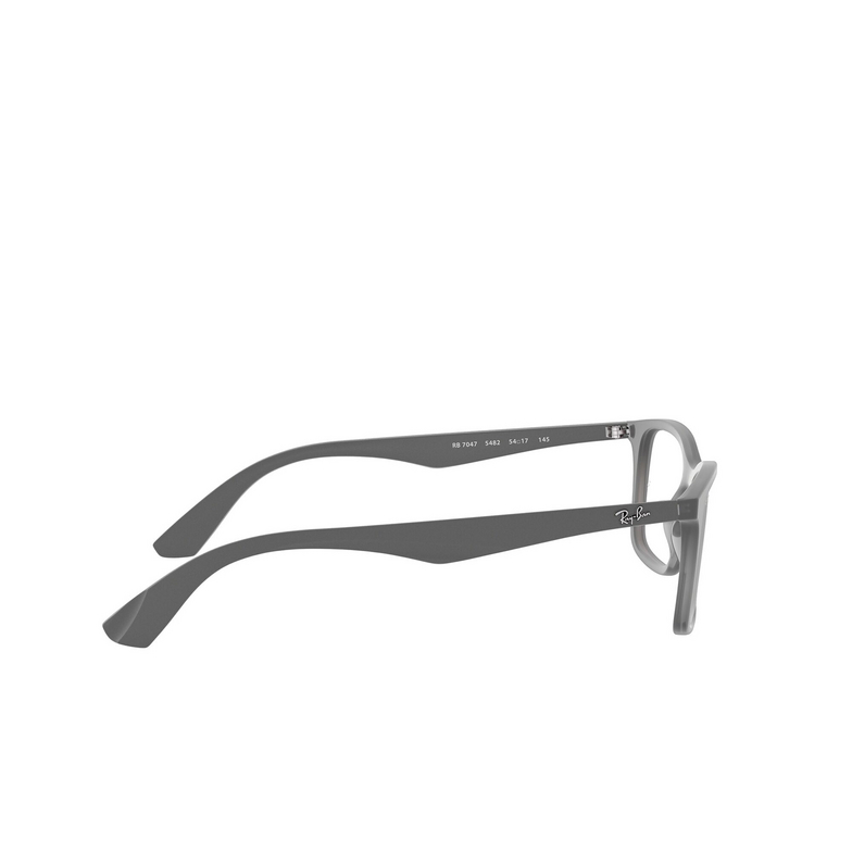 Ray-Ban RX7047 Eyeglasses 5482 matte transparent grey - 3/4