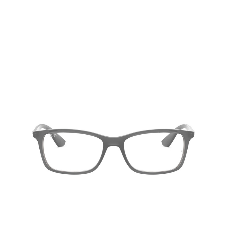 Gafas graduadas Ray-Ban RX7047 5482 matte transparent grey - 1/4