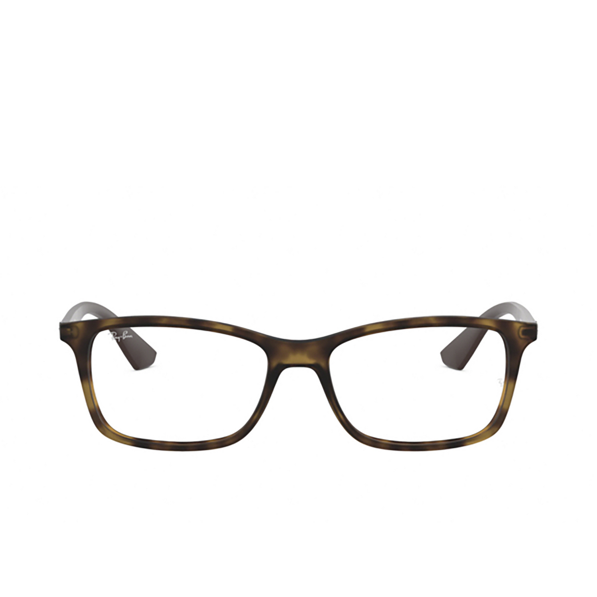 Ray-Ban® Square Eyeglasses: RX7047 color Matte Havana 5573 - 1/3.