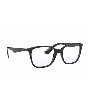 Ray-Ban RX7066 Korrektionsbrillen 2000 shiny black - Dreiviertelansicht