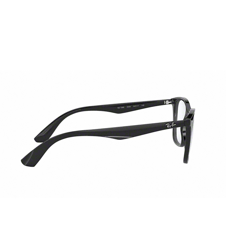 Ray-Ban RX7066 Korrektionsbrillen 2000 shiny black - 3/4