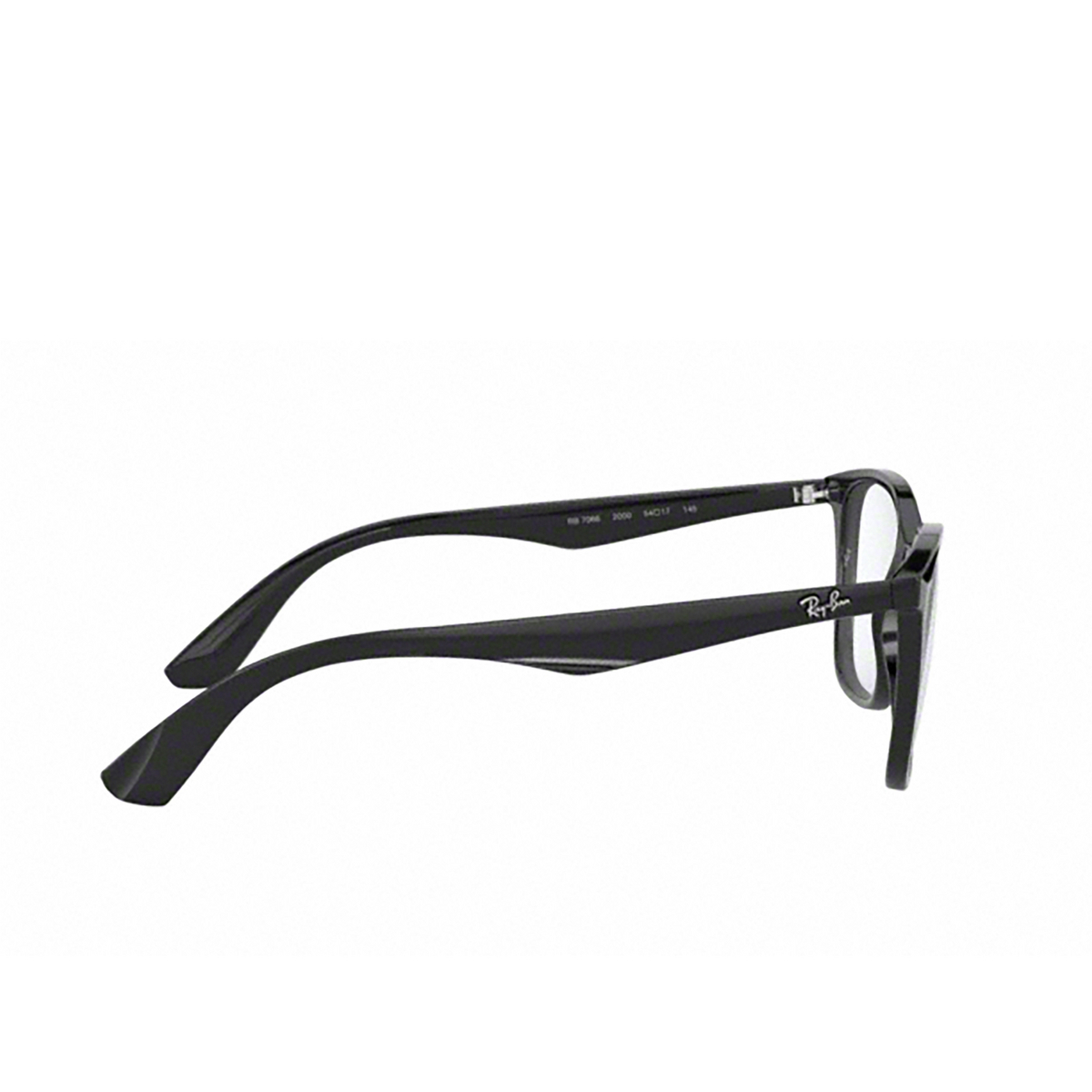 Occhiali da vista Ray-Ban RX7066 2000 SHINY BLACK - anteprima prodotto 3/4