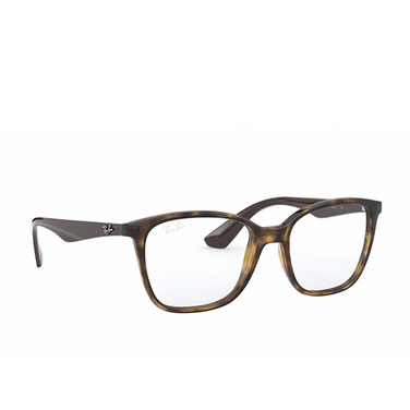 Ray-Ban RX7066 Korrektionsbrillen 5577 shiny havana - Dreiviertelansicht